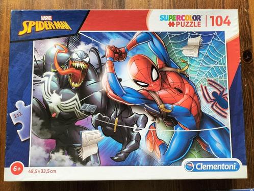 Marvel Spiderman puzzel (104 stukjes), Kinderen en Baby's, Speelgoed | Kinderpuzzels, Zo goed als nieuw, Meer dan 50 stukjes, Ophalen of Verzenden