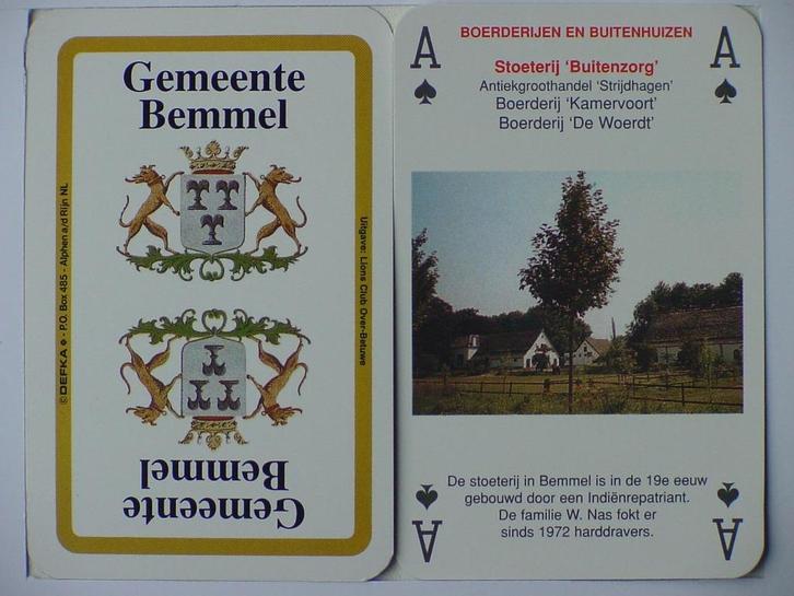 Kaart- en kwartetspel Bemmel, Verzamelen, Speelkaarten, Jokers en Kwartetten, Nieuw, Kwartet(ten), Ophalen of Verzenden