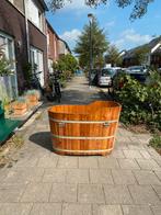 Aziatisch dompelbad hout tobbe wim hof bad houten regenton, Ophalen, Gebruikt, Overige typen, 50 tot 100 cm