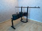 Halterbank set + dumbells + 52,5kg aan gewichten, Sport en Fitness, Fitnessmaterialen, Ophalen