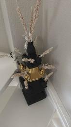 Tulpenvaas Heinen Delftsblauw, Huis en Inrichting, Woonaccessoires | Vazen, Ophalen, Overige materialen, Zwart, Zo goed als nieuw