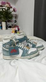 denim jordans, Kleding | Dames, Schoenen, Nike Air Jordan, Verzenden, Blauw, Sneakers of Gympen