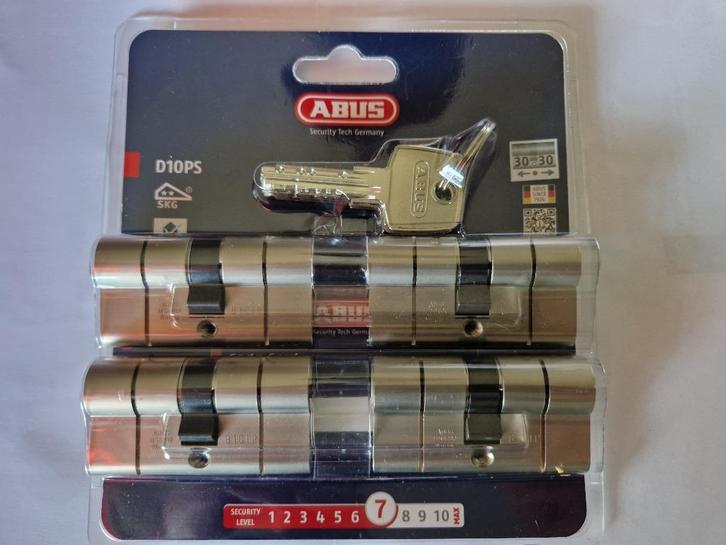 Abus deurcilinder + eigendomskaart D10PS SKG 30/30 4 st, Huis en Inrichting, Woonaccessoires | Overige, Nieuw, Ophalen of Verzenden