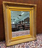 Gouden badkamerspiegel met verwarmingselement spiegel, Verzenden, Zo goed als nieuw, 75 tot 100 cm, Minder dan 100 cm