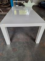 Hoogglans witte tafel - 110x220 cm, Huis en Inrichting, Tafels | Eettafels, Ophalen