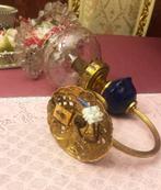 Antieke wandlamp / olielamp barok messing goud, dikke olie, Ophalen of Verzenden, Gebruikt, Overige materialen