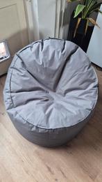 Grijze zitzak label, Huis en Inrichting, Zitzakken, Ophalen, Zo goed als nieuw, Grijs, Zitzak