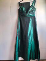 Groene Glans Jurk met Stola - Maat L, Kleding | Dames, Carnavalskleding en Feestkleding, Sandra Pabst, Carnaval, Maat 42/44 (L)