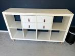 Witte kallax kast met lade inzet, Huis en Inrichting, Ophalen, 100 tot 150 cm, Zo goed als nieuw, Met lade(s)