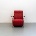1x Leolux Scylla hoge rug - rood gemeleerde stof, Huis en Inrichting, Fauteuils, Stof