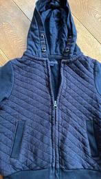 Trui / hoodie maat 104/110 donkerblauw met rits - zgan, Kinderen en Baby's, Kinderkleding | Maat 104, Jongen, Trui of Vest, Ophalen of Verzenden