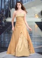 sale goud avondjurk grote maat 52, 54, 56