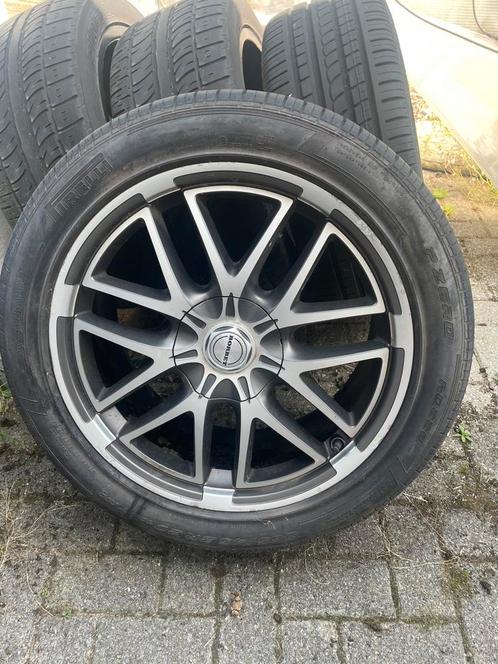 4 Borbet 20" lichtmetalen velgen  Pirelli P Zero Rosso band, Auto-onderdelen, Banden en Velgen, Banden en Velgen, Zomerbanden