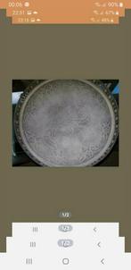 Dienblad, Ophalen of Verzenden, Zo goed als nieuw, Rond, Metaal