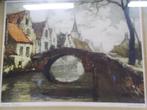 A6109. Vintage litho van Doorn, Antiek en Kunst, Kunst | Litho's en Zeefdrukken, Ophalen of Verzenden
