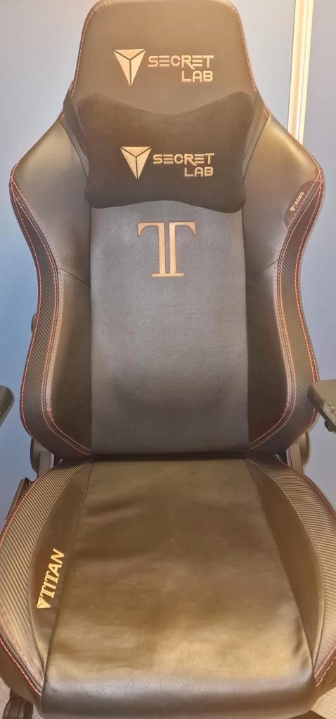 Secretlab Titan 2020 Stealth Gaming Bureaustoel, Huis en Inrichting, Bureaustoelen, Zo goed als nieuw, Zwart, Gaming bureaustoel