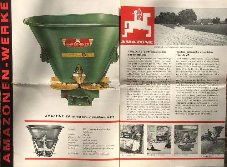 Amazonen - werke landbouwmachines centrifugaalstrooier gaste, Boeken, Catalogussen en Folders, Zo goed als nieuw, Folder, Ophalen