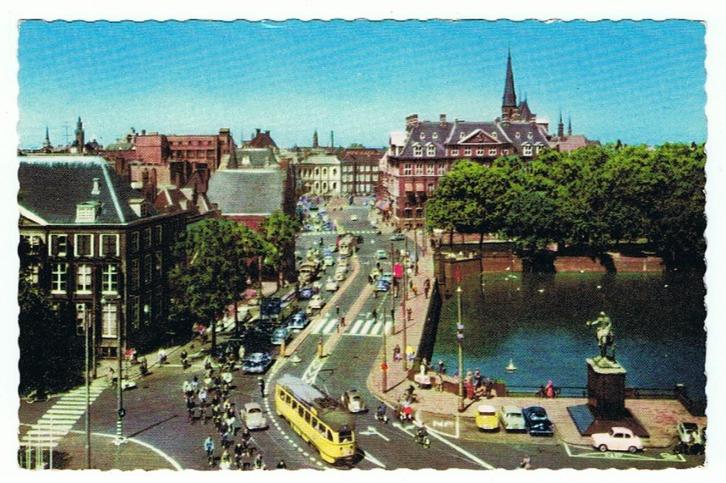 Den Haag, Buitenhof - 1962, Verzamelen, Ansichtkaarten | Nederland, Gelopen, Zuid-Holland, 1960 tot 1980, Verzenden
