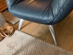 Leolux Tango leren stoel., Huis en Inrichting, Stoelen, Blauw, Leer, Ophalen of Verzenden, Zo goed als nieuw