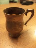Koperen bierpul skol gegraveerd., Antiek en Kunst, Antiek | Koper en Brons, Ophalen of Verzenden