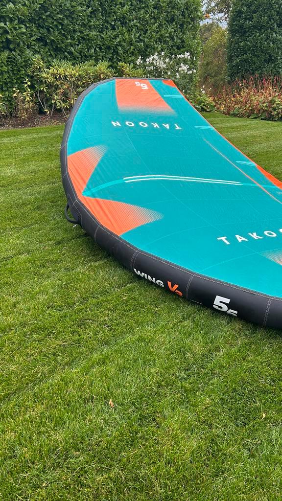Takoon V3 Ultra 5.5m2 Wingfoil Wing, Watersport en Boten, Windsurfen, Gebruikt, Zeil, 5 tot 7 m², Ophalen of Verzenden