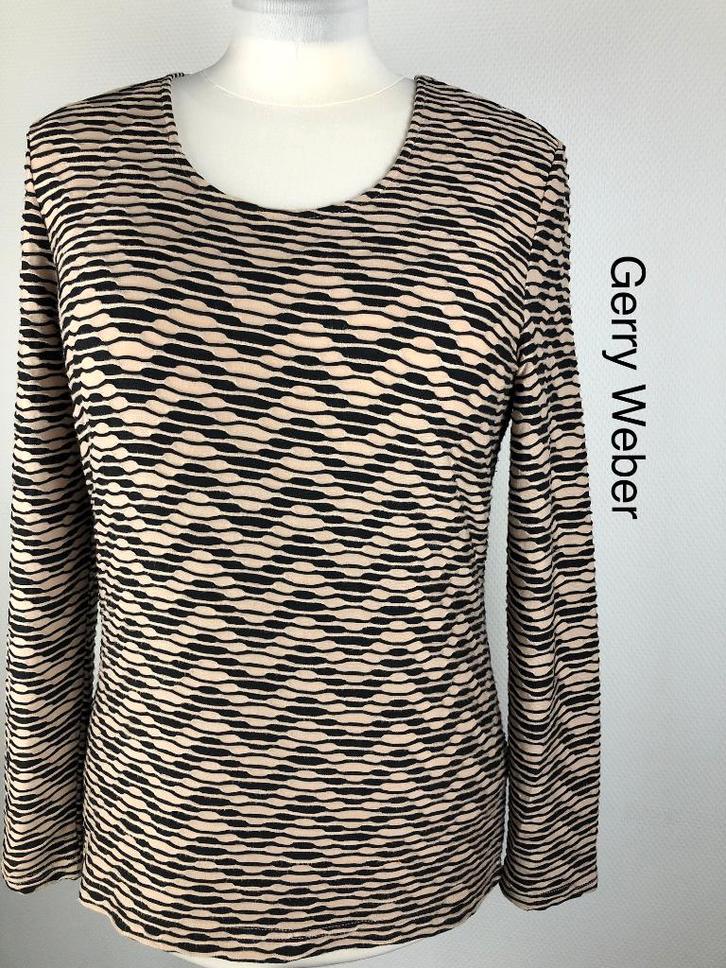 Gerry Weber Truitje  (mt: 42) 8,2/6989, Kleding | Dames, Truien en Vesten, Zo goed als nieuw, Maat 42/44 (L), Zwart, Ophalen of Verzenden