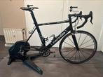 Cervelo Soloist racefiets met Tacx Flux 2 fietstrainer, Fietsen en Brommers, Gebruikt, Carbon, Meer dan 20 versnellingen, 53 tot 57 cm