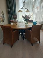 LOOM Eetkamerstoelen, Ophalen, Gebruikt, Bruin, Leer