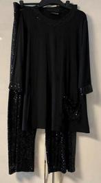 Seeyou pak (broek+shirt) zwart met palletten nieuw, Kostuum of Pak, Zwart, Seeyou, Nieuw