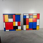 2x XL oversized Mondriaan replicas, Ophalen