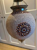 Oosterse mozaïek hang lamp (van glas), Ophalen of Verzenden, Oosters/mozaïek, Minder dan 50 cm, Glas