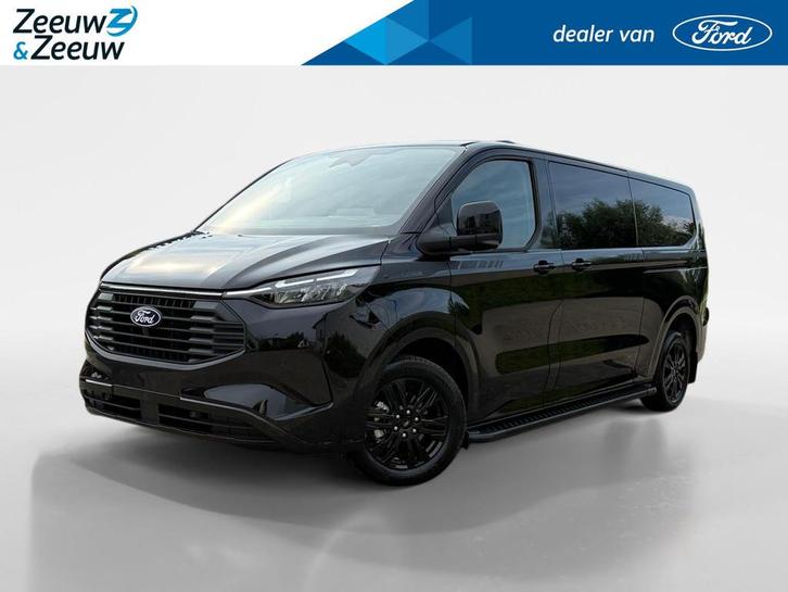Ford Transit Custom 320 2.5 PHEV L2H1 Black Platinum DC | Fu, Auto's, Bestelauto's, Bedrijf, Te koop, 360° camera, ABS, Achteruitrijcamera