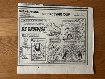 Suske en Wiske krantenknipsels - De Droevige Duif (8 afl.)  beschikbaar voor biedingen