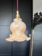 Een prachtig vintage gemarmerd hanglampje, Huis en Inrichting, Lampen | Hanglampen, Ophalen of Verzenden, Zo goed als nieuw, Glas