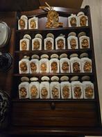 Goldina art kruidenpotjes met kastje, Antiek en Kunst, Antiek | Keukenbenodigdheden, Ophalen