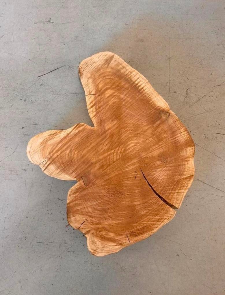 Boomstam tafel blad, Ophalen of Verzenden, Zo goed als nieuw, Glas of Kopje