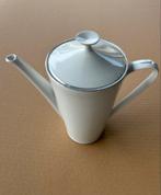 Bareuther Bavaria Porseleinen Koffiekan met Zilveraccenten, Antiek en Kunst, Antiek | Porselein, Ophalen of Verzenden