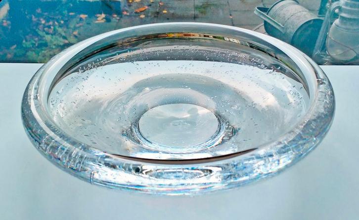 Kristal Glazen Schaal - Siem v/d Marel - Royal Leerdam, Antiek en Kunst, Antiek | Glas en Kristal, Ophalen of Verzenden