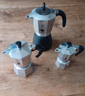 3 Bialetti Moka Express Koffiepotten – 2, 4 en 5 kops beschikbaar voor biedingen