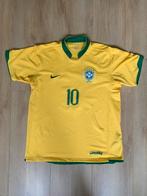 Brazilië voetbalshirt WK 2006 Ronaldinho #10 – Origineel – L, Ophalen of Verzenden, Zo goed als nieuw, Shirt