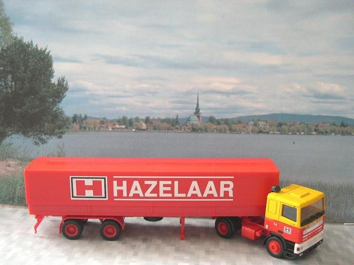 2x Hazelaar Daf 95 / M.A.N.  Herpa. HO, Hobby en Vrije tijd, Modelauto's | 1:87, Nieuw, Bus of Vrachtwagen, Herpa, Ophalen of Verzenden