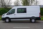 Ford Transit 350L 130PK L3H2 LDT Dubbel Cabine BPM VRIJ! Cli, Voorwielaandrijving, Gebruikt, 4 cilinders, Parkeersensor