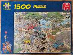 Jan van Haasteren puzzel 1500stukjes Safari, Ophalen, 500 t/m 1500 stukjes, Zo goed als nieuw