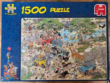 Jan van Haasteren puzzel 1500stukjes Safari beschikbaar voor biedingen