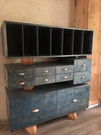 Platenkast van meubelmaker, Huis en Inrichting, Kasten | Ladekasten, Ophalen, Gebruikt, 100 tot 150 cm, 5 laden of meer