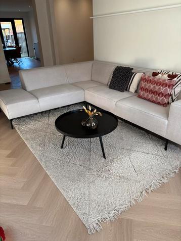 Vloerkleed hoogpolig creme