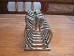 Brocante metalen toasthouder in appelvorm, Ophalen of Verzenden