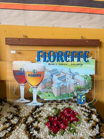 Vintage wandplaat van Floreffe bier beschikbaar voor biedingen