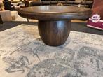 Salontafel 2-Delig bruin mango 50%Korting Direct/leverbaar, Huis en Inrichting, Tafels | Salontafels, 50 tot 100 cm, Rond, Nieuw