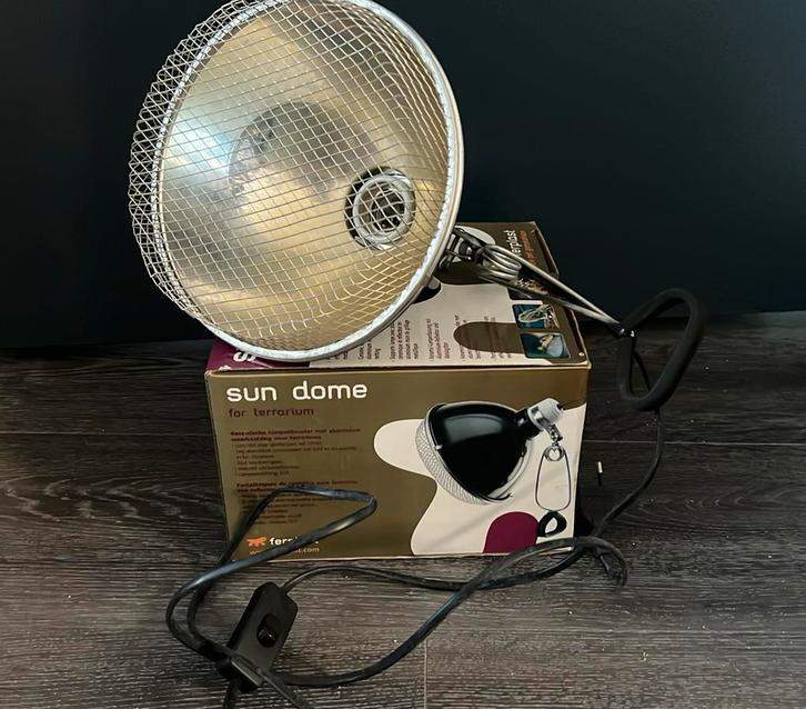 Warmte lamp terrarium, Dieren en Toebehoren, Reptielen en Amfibieën | Toebehoren, Gebruikt, Verlichting, Ophalen of Verzenden